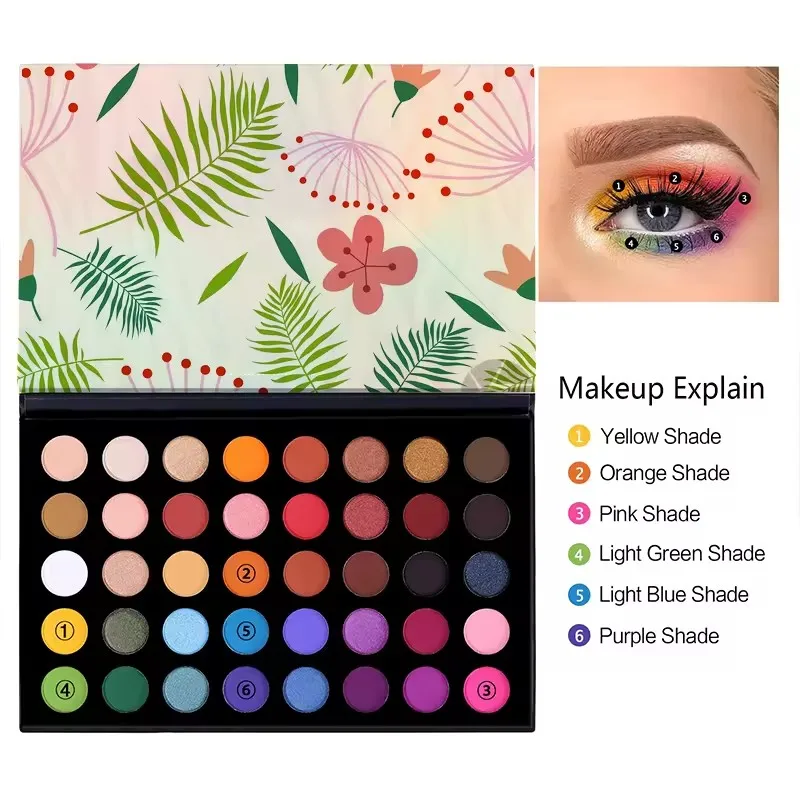 Low Moq Private Label Makeup Highly Pigmented Long Lasting Matte Shimmer Eye Shadow Pallet Make For Blue Eyes