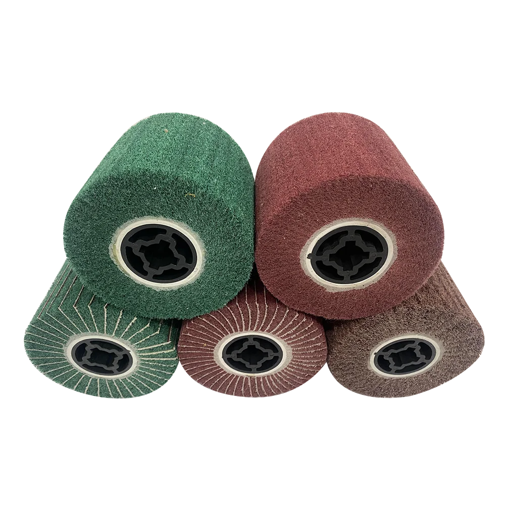 Wire Drawing Flap Wheels Stainless steel and Bright matting fiber buffing wheel