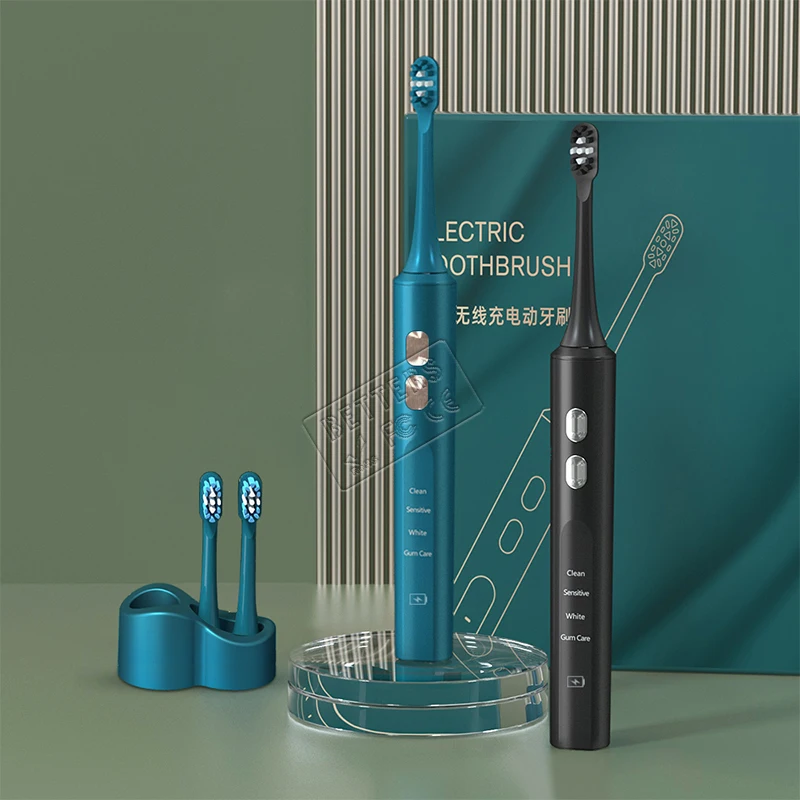 Wholesale protective deep clean replacement usb sterilize led blue light uv teen acoustic intelligent electric toothbrush