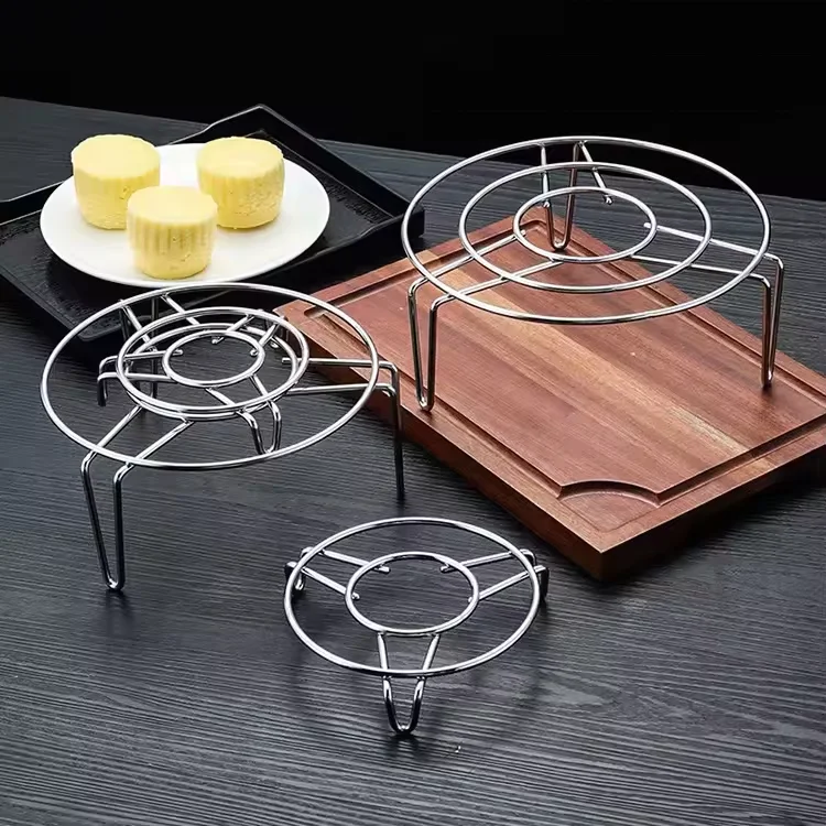 Kitchen Stainless Steel Steam Rack Water Separating Cooking Triangle Steamer Rack