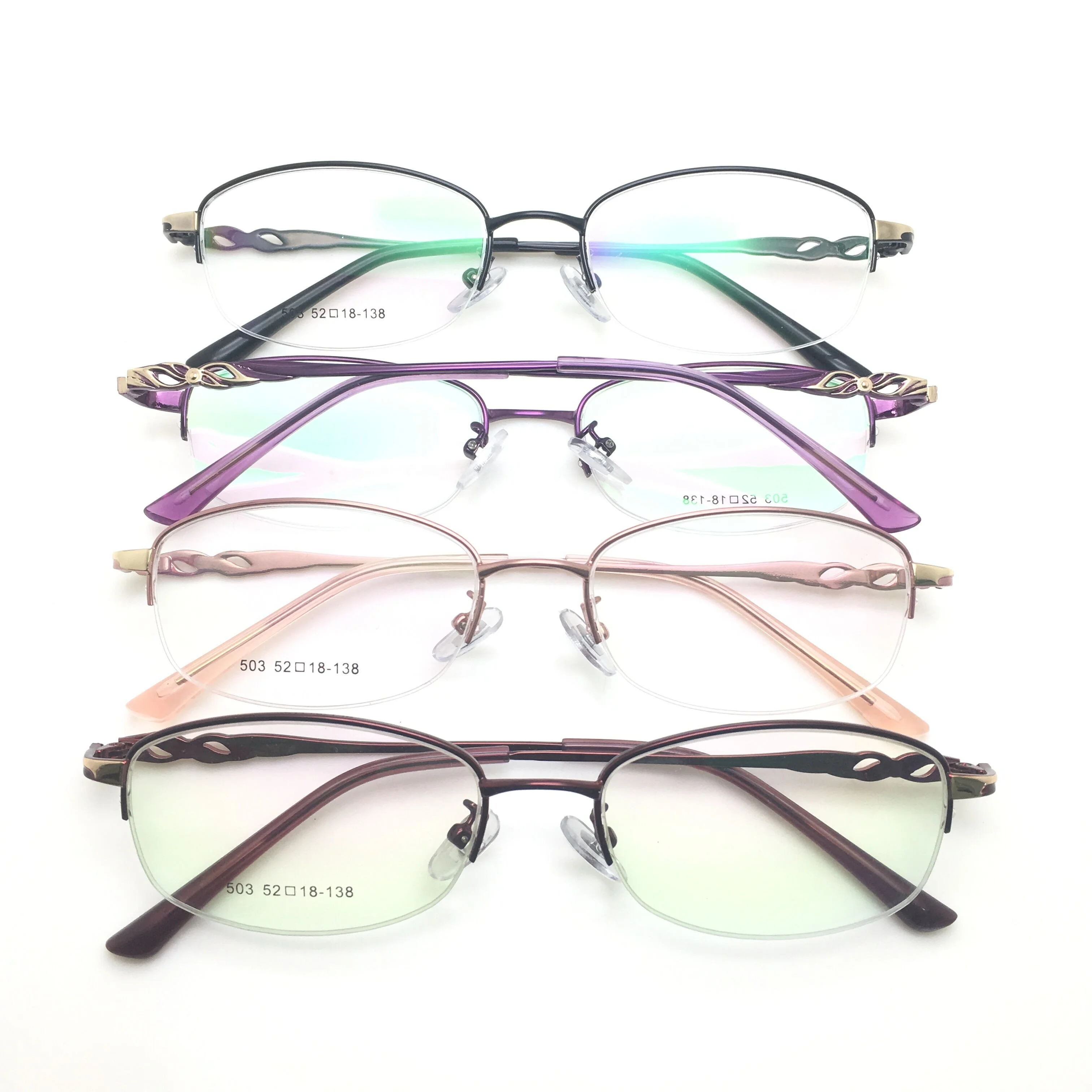 fashion women optical frames Stainless Steel eyeglasses spectacle glasses for ladies