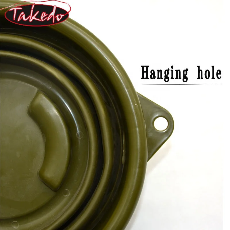 TAKEDO YJ03 Hot Sale 10L Folding Water Container Space Saving Bucket For Home Household Camping Multifunctional Folding Bucket