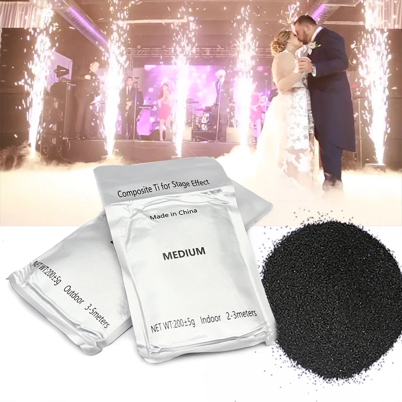 smokeless showven sparkular powder medium titanium powder 200g for fireworks cold spark machine ti powder