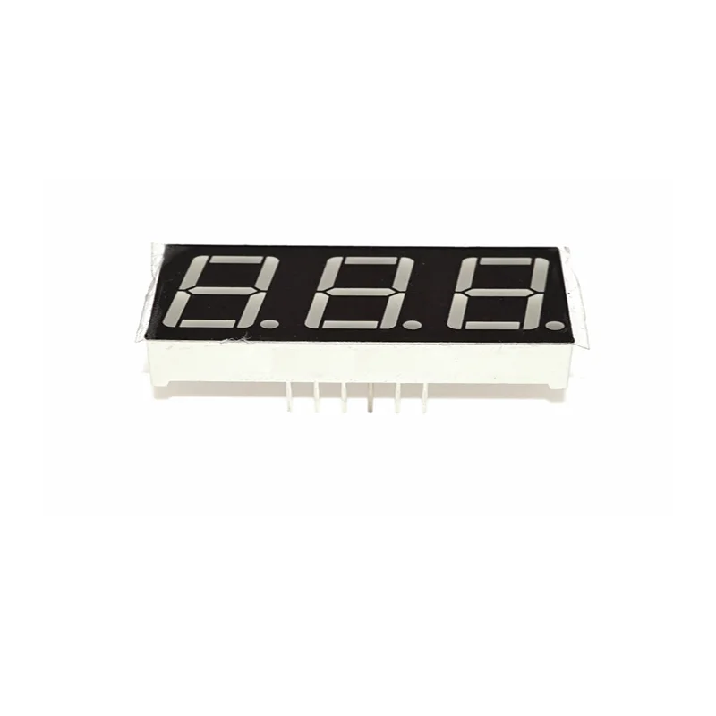 0.56 inch 3 Bit Digit Tube Red Common Cathode / Anode  7 Segment Digital LED Display