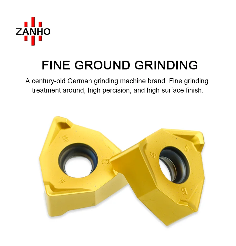 ZANHO XNEX080608-ML Carbide indexable inserts with double sides and 6 cutting edges suitable for 90deg cutter MEE190