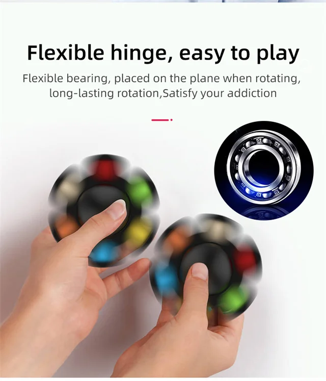 Игрушка для игры в кальмары Pop Fidget Spinner изменяющая лицо поп-пузырьковый Спиннер рождественские вечерние игрушки подарки
