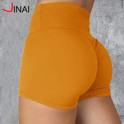 
OEM Nylon Polyester spandex womens scrunch butt shorts yoga activewear shorts running exercise gym shorts 