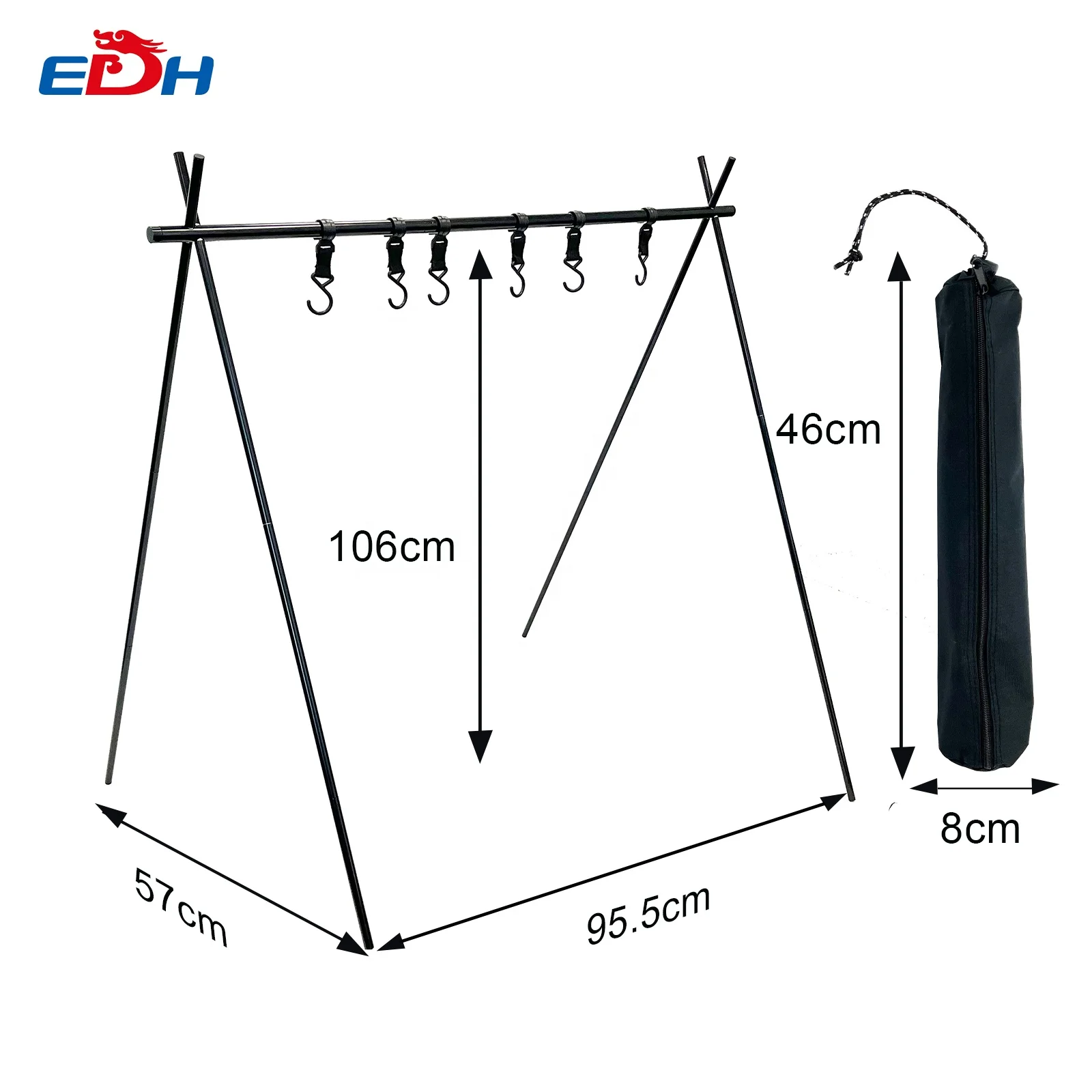 Amazon Camping Equipment Hanging Beach Rack Aluminum Alloy Folding Hot Sell Outdoor Indoor and Outdoor Storage Holders & Racks