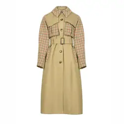 Low MOQ wholesale trench coat Winter coat trench coats for ladies women