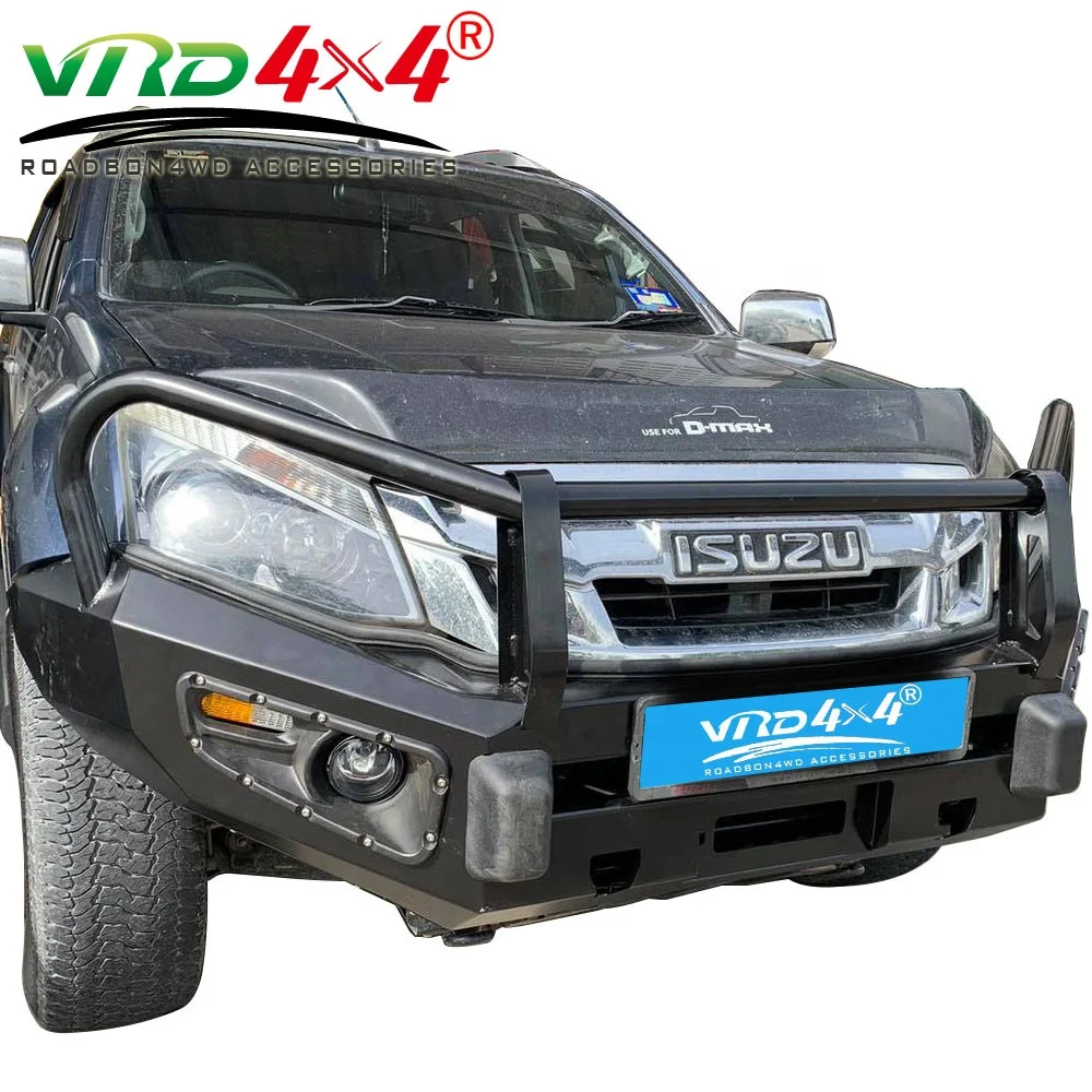 4x4 Off Road Front Bumper Front Lip Bull Bar for Isuzu D-max 2021 Pickup Heavy Duty Metal Steel