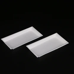 Disposable custom sugarcane pulp bagasse party plates rectangular paper bread plate raw material