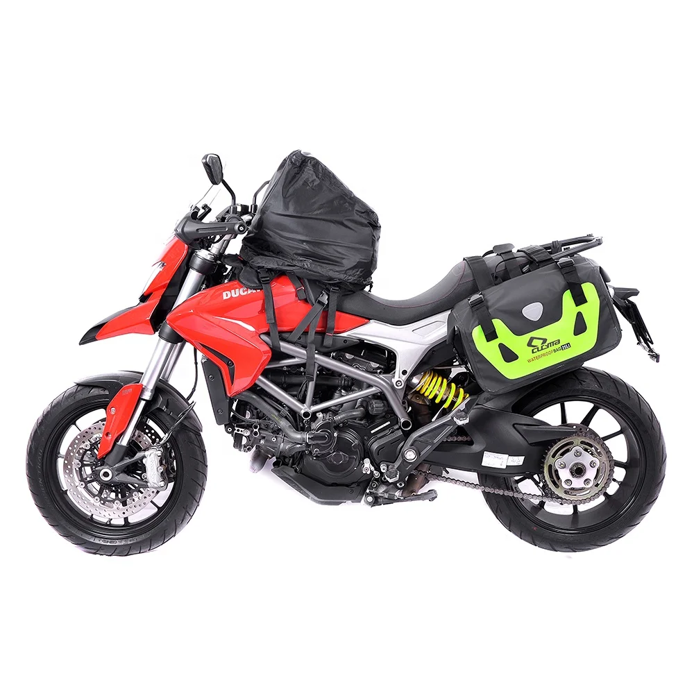 
CUCYMA Fashion Latest Style PVC Leather 100% Waterproof Tail Rear Seat Side Pannier Saddle Bag For Motorcycle 