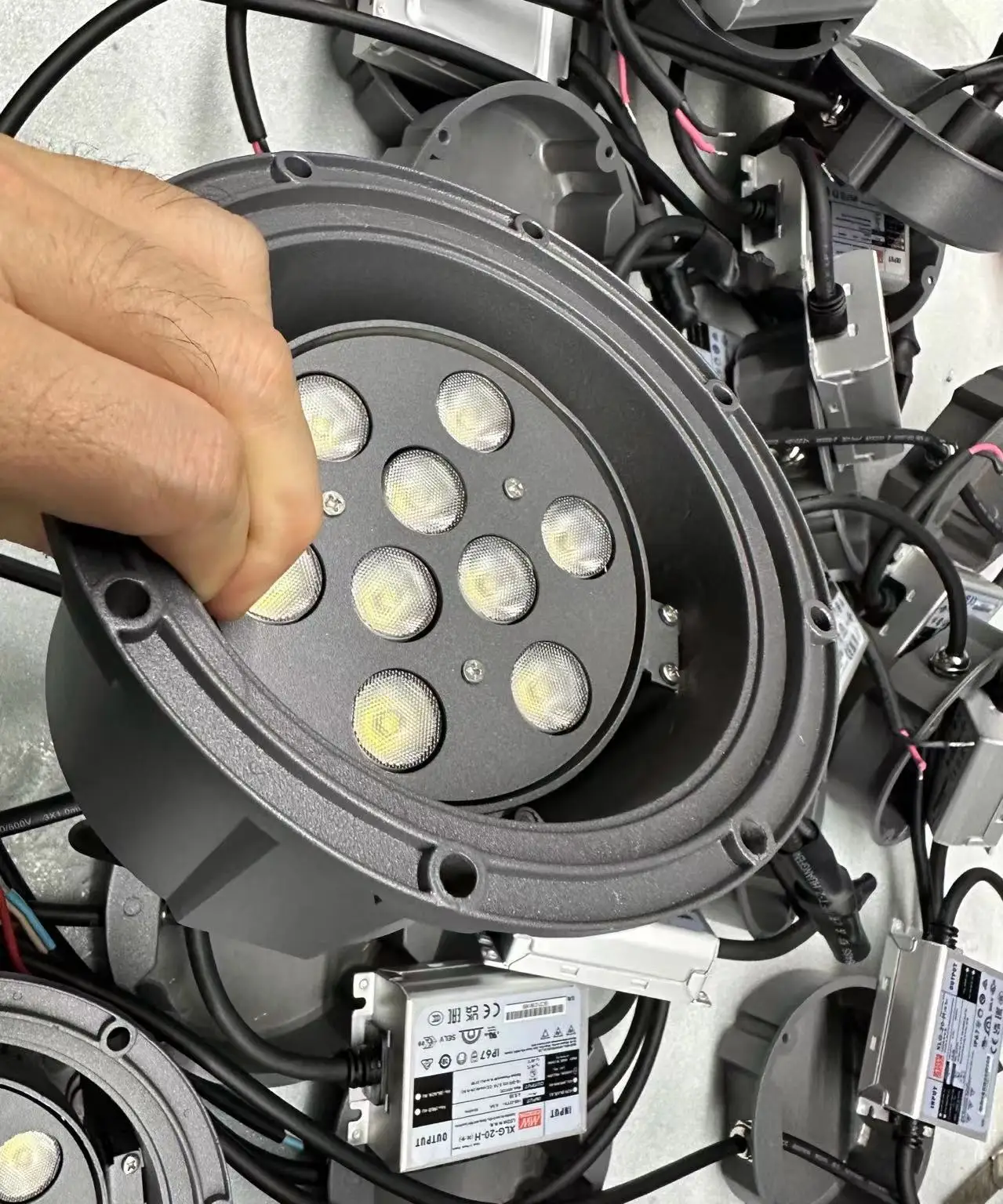 led underground light 18w 24w 36w 54w 72w high quality SMD fiber optic lighting for garden