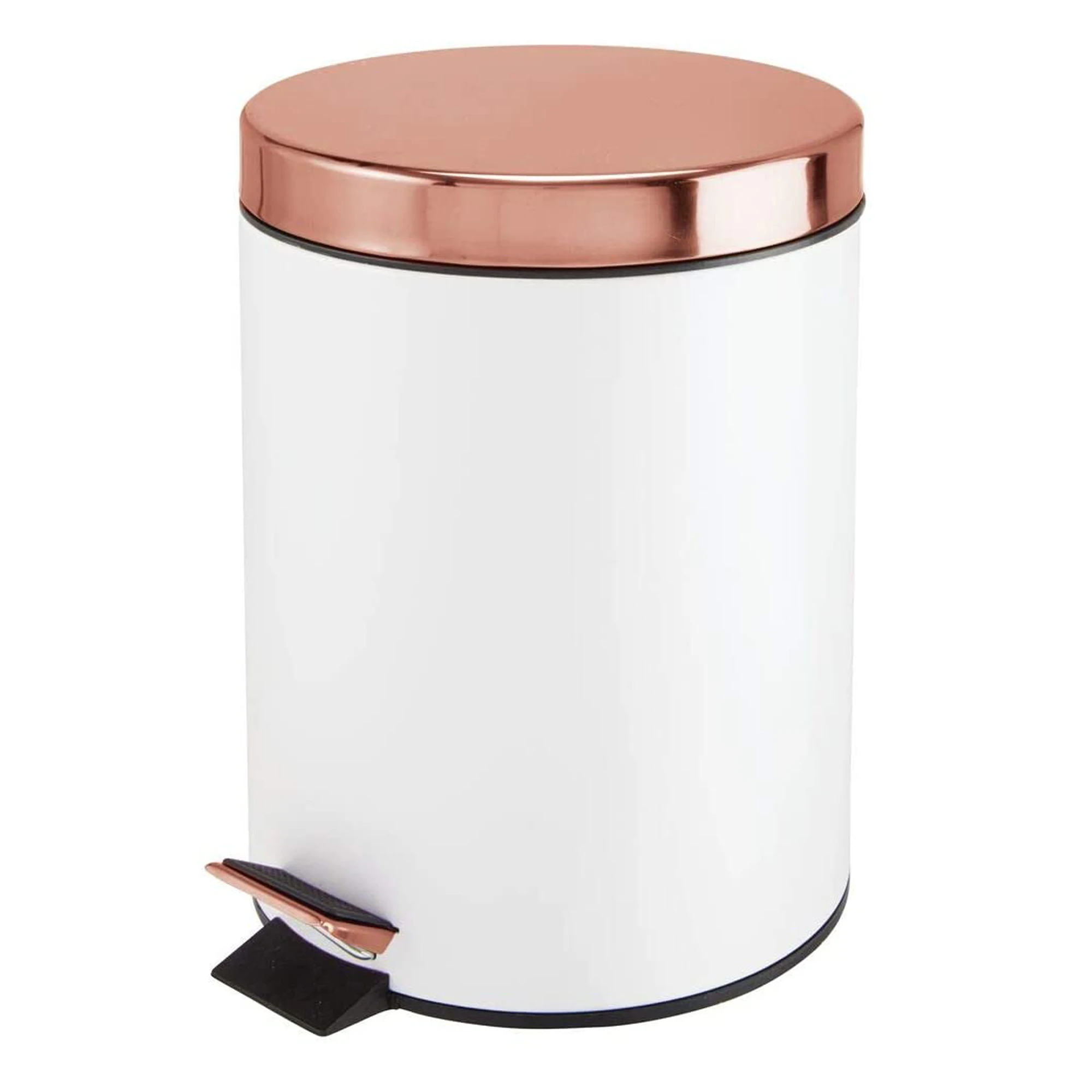 Guaranteed Quality  Rose Gold Lid Small Trash Bin Waste Pedal Bins 5 Liter
