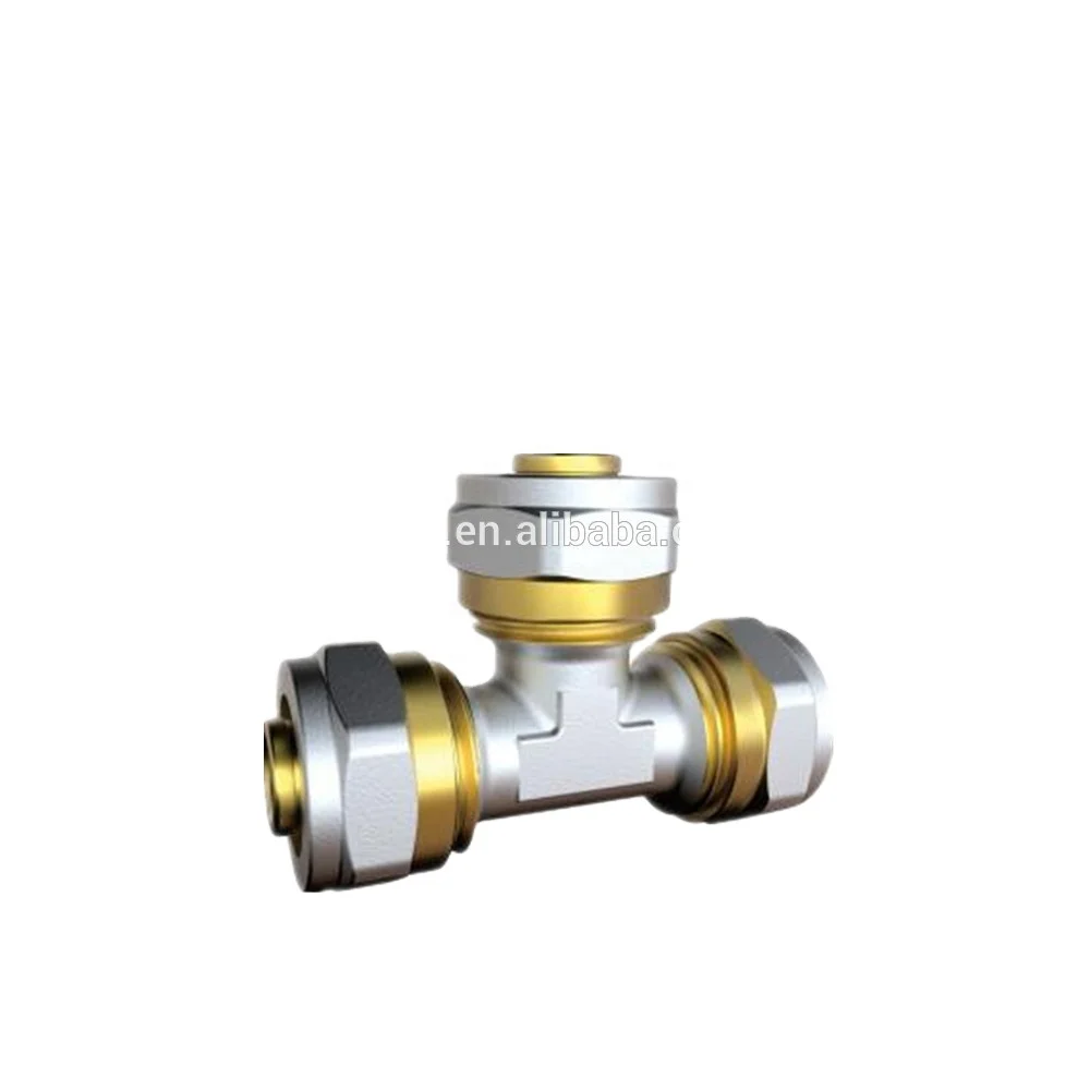 S6201 brass compression fittings with brass Hpb57-3 TEE