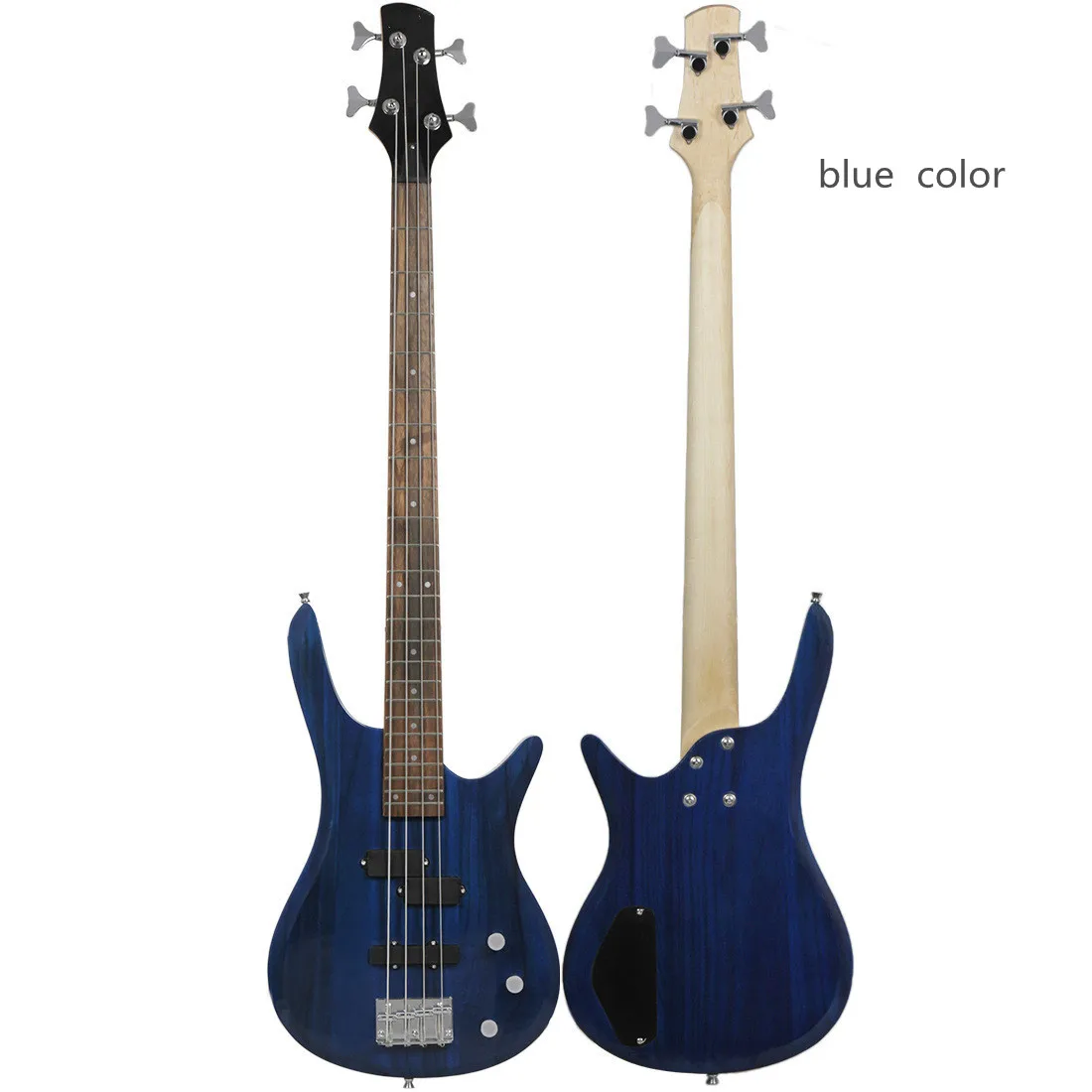 Высококачественный электрический бас деревянный корпус кленовый гриф бас-гитара музыкальный инструмент
