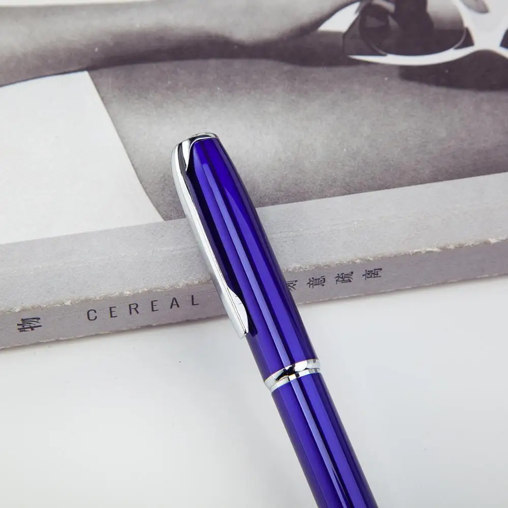 Custom Logo Creative Printed Office & School Use Spring Metal Liquid-Ink Gel Ink Pen