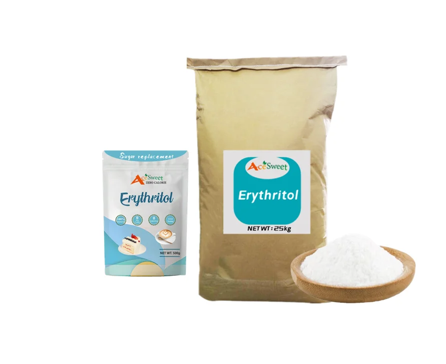 Factory Wholesale Customization Package Available Monk Fruit Erythritol Powder Sugar Substitute Erythritol Sweetener