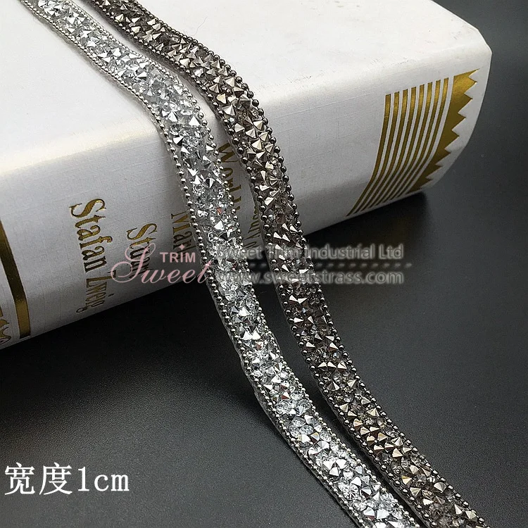Rhinestone Sticker Diamond Ribbon Self Adhesive Crystal Tape Trim Applique for Wedding Car Home Decoration