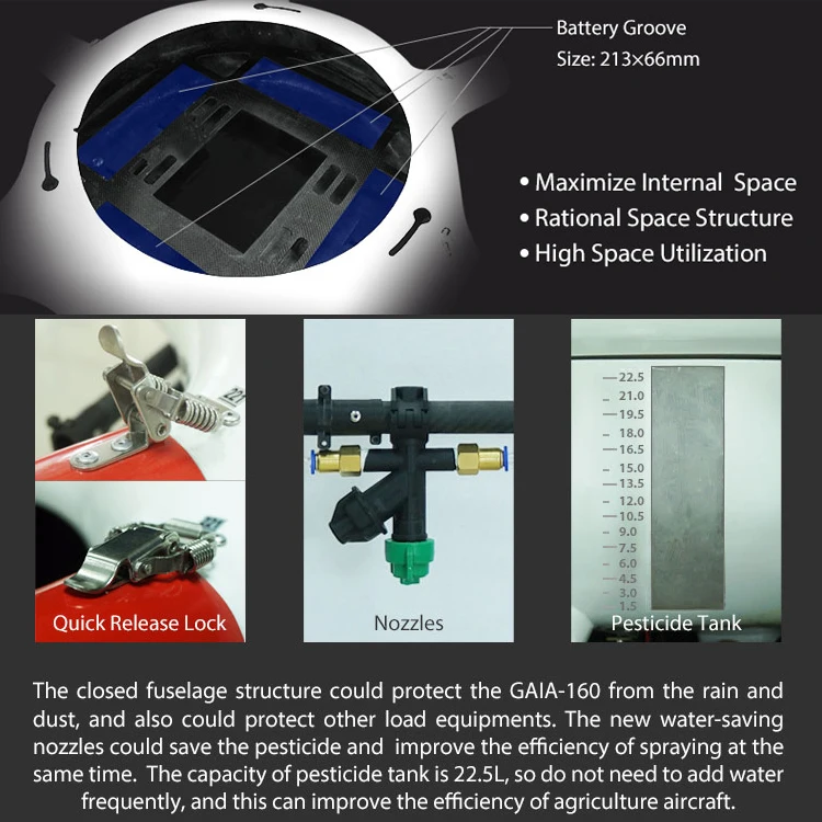 Дрон FOXTECH GAIA 160AG для защиты посадки, распылитель для сельскохозяйственного опрыскивателя
