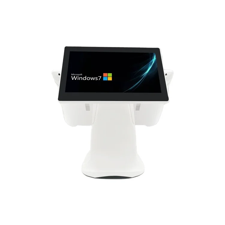 Touch screen cashier POS machine Dual screen tablet pos stand retail store cashier pos pc