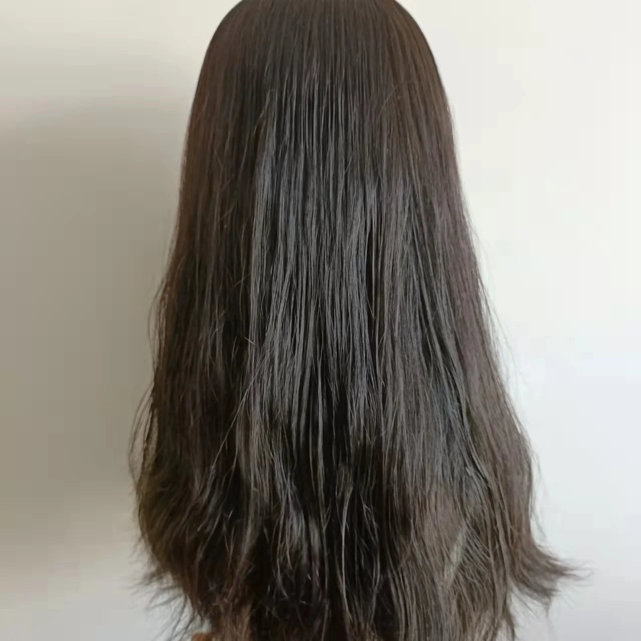 Stock Swiss lace and Mono Lace Human Remy Hair Toupee for Women