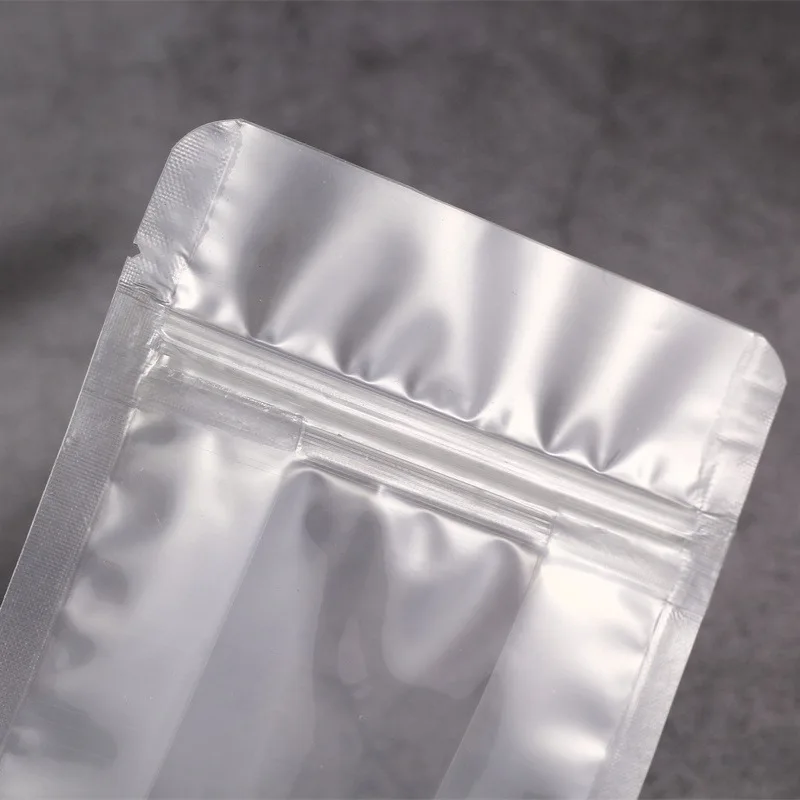 Manufacturer 2023 Frosted flat bottom Plastic Food Storage Packaging transparent ziplock bag