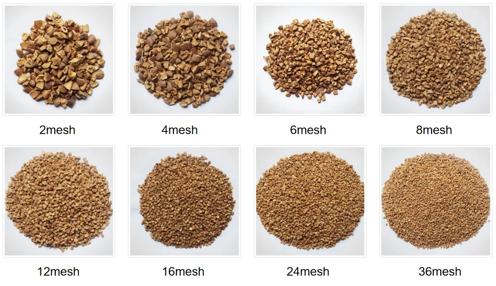 Good Adsorption Crushed Walnut Shell Powder Filter Material Walnut Shell