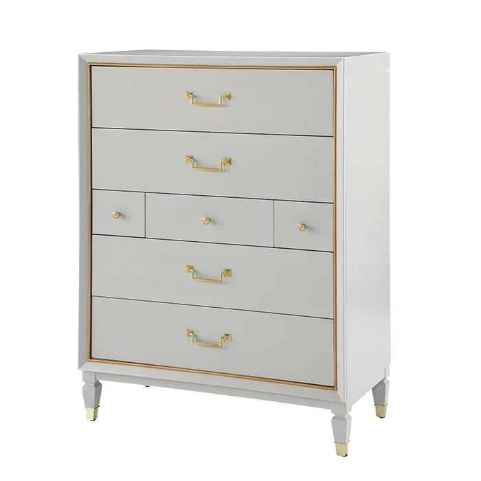 
Chinese Style Wooden White Chest Of Drawers Of Bedroom Modern Wood Living Room Cabinets 
