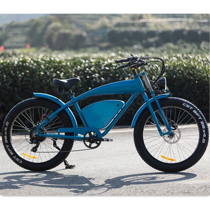 Retro E-bike Eu Warehouse Bicicleta Electrica 750w/1000w Two Seat Electric Bike Fat Electric Bicycle