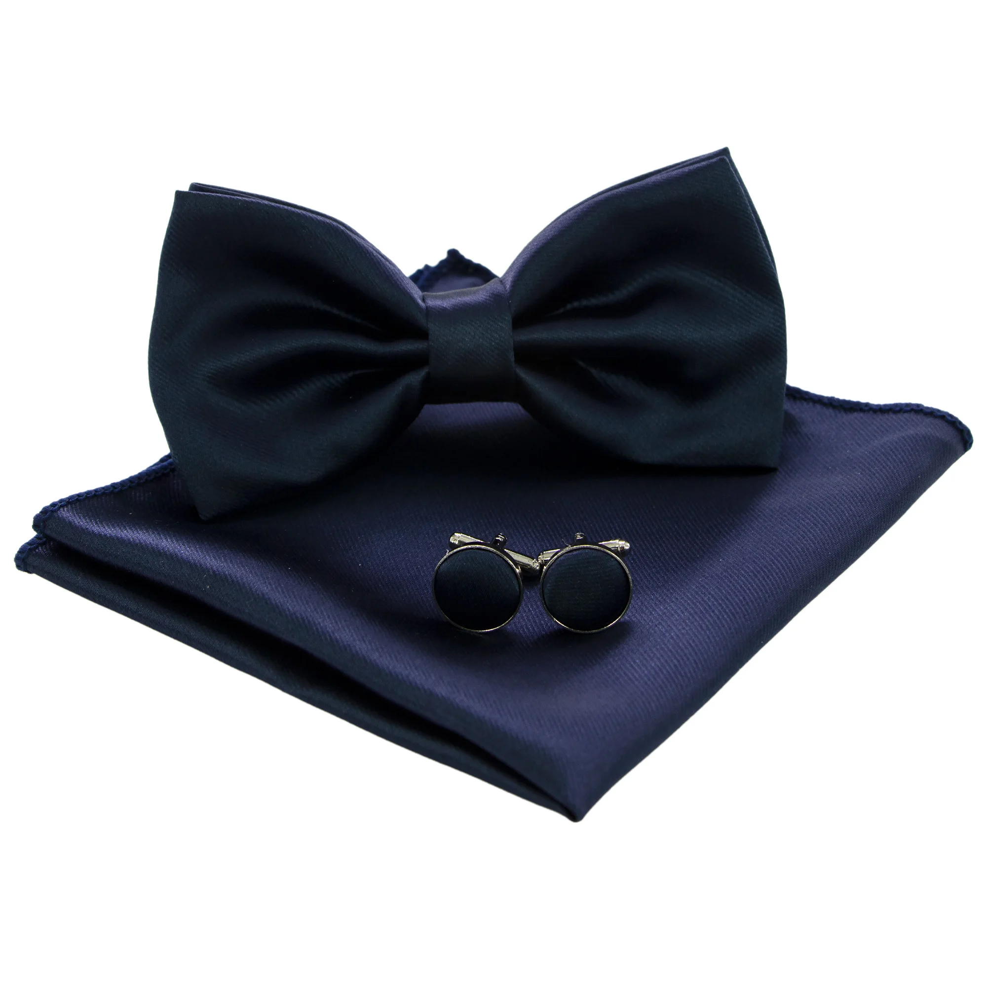 Best selling classic elegance three fold modern novel design cheap collar bow tie ties green