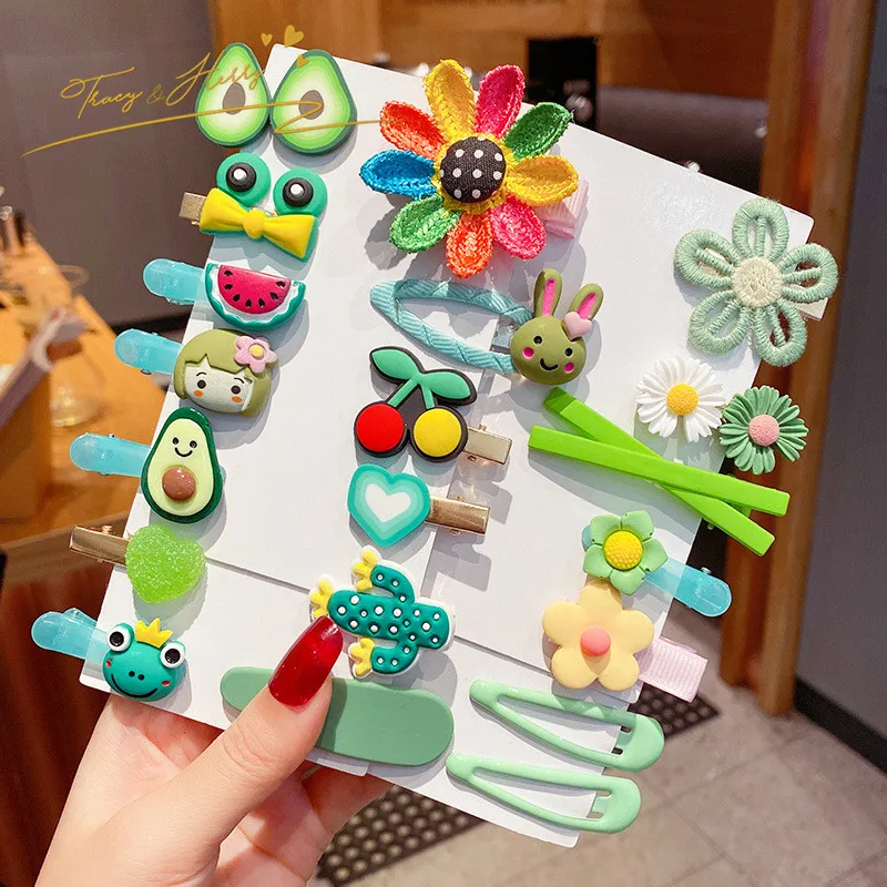 Tracy & Herry NEWest Korea Hot sale Candy Color  Hair Clip Sets Sweet Hair Clips for kids girls