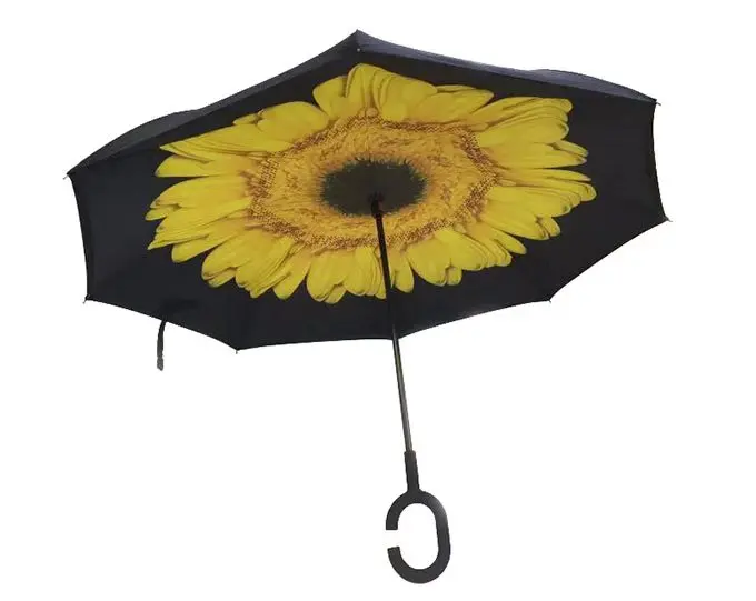 Wholesale Custom sunflower Inverted Umbrella