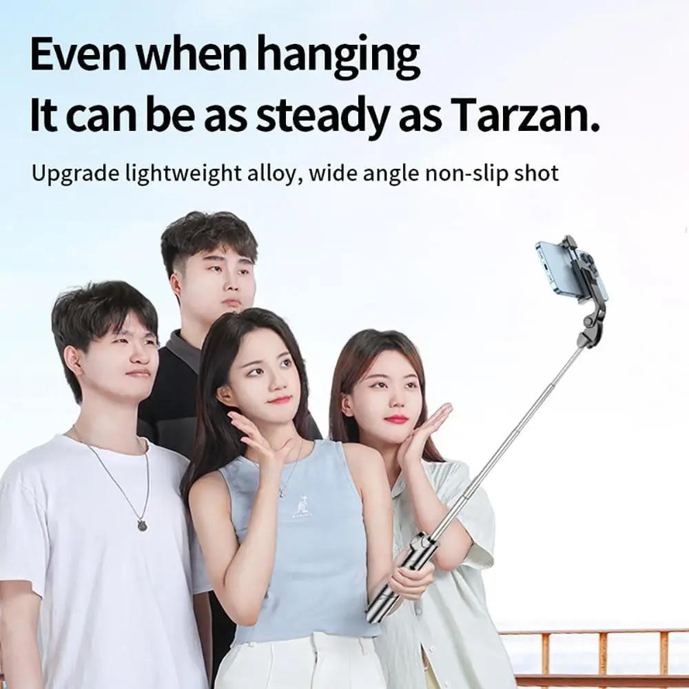 OUYILI Selfie Stick Phone Tripod with Remote, Portable 5 in 1 Selfie Stick Phone Tripod