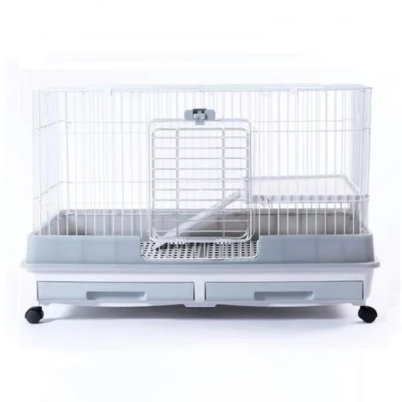 Luxury Pet Houses fashion rabbit cage of wheels indoor large cage small animals house
