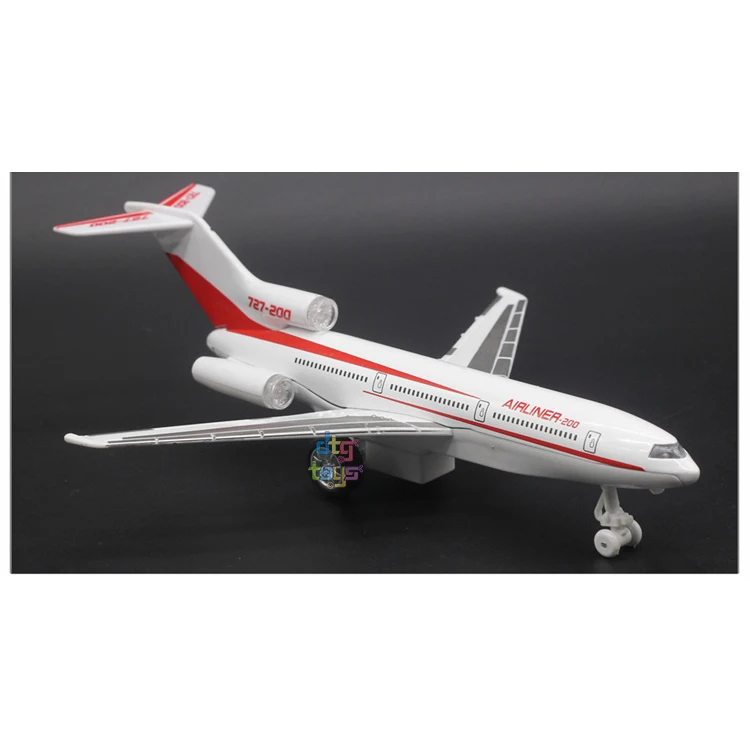 22cm Alloy Diecast Aircraft Toy Models Large Model Aircraft Pull Back Gifts for Boys Collections