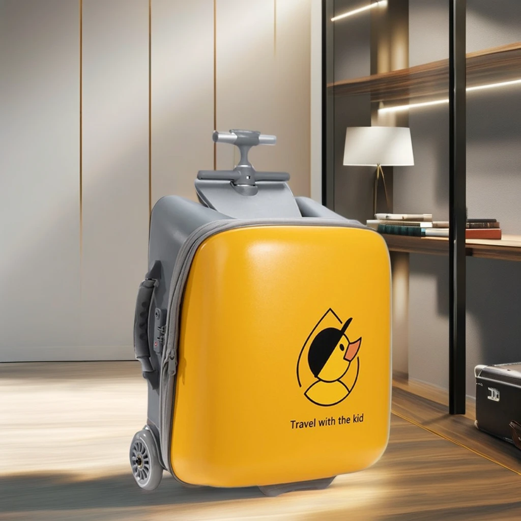 Hot Selling Cheap Customisable 20ich PC seat travel luggage carry on luggages for mommy  kids  suitcase