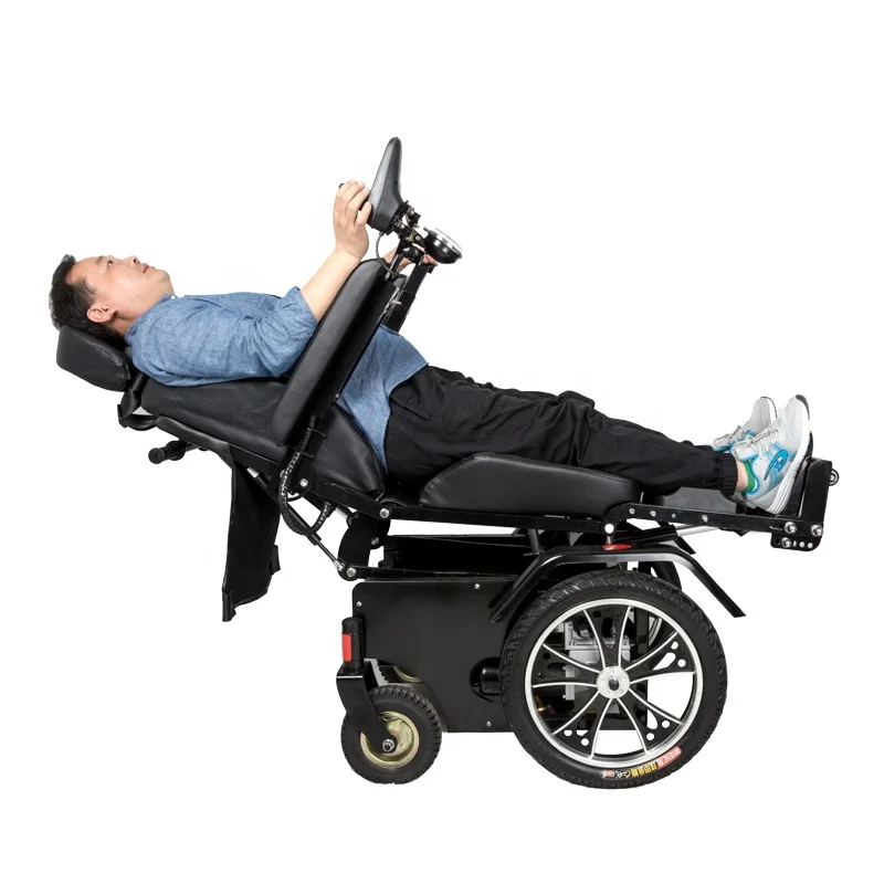 electric standing wheelchair for easy to reach high position for disable people
