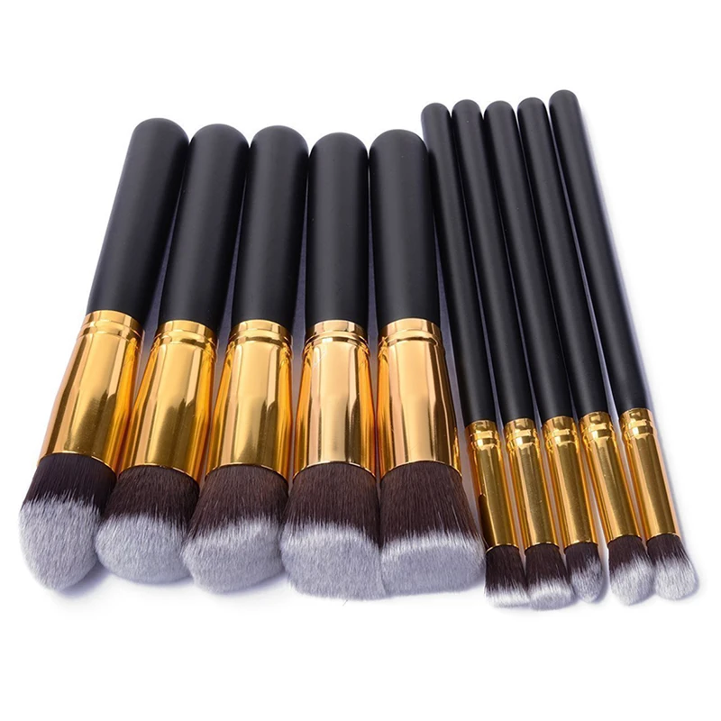 
10 pieces Professional Makeup Brushes Make up Tools Foundation Eyeshadow Cosmetic brush 