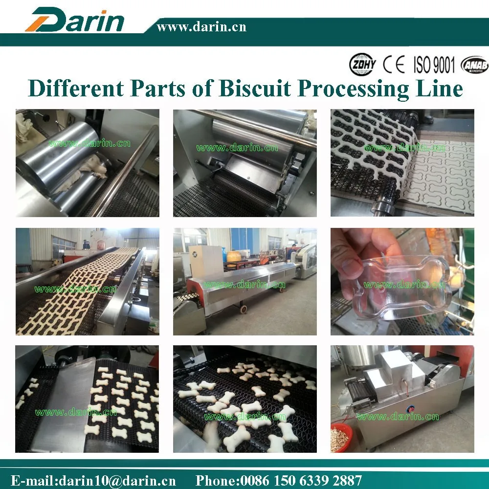 High Productivity Dog Biscuit Machine Pet Biscuit Processing Line