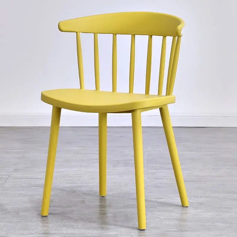 Water Proof Overall Stability Black Chair Plastic Furniture Creative White Plastic Chairs