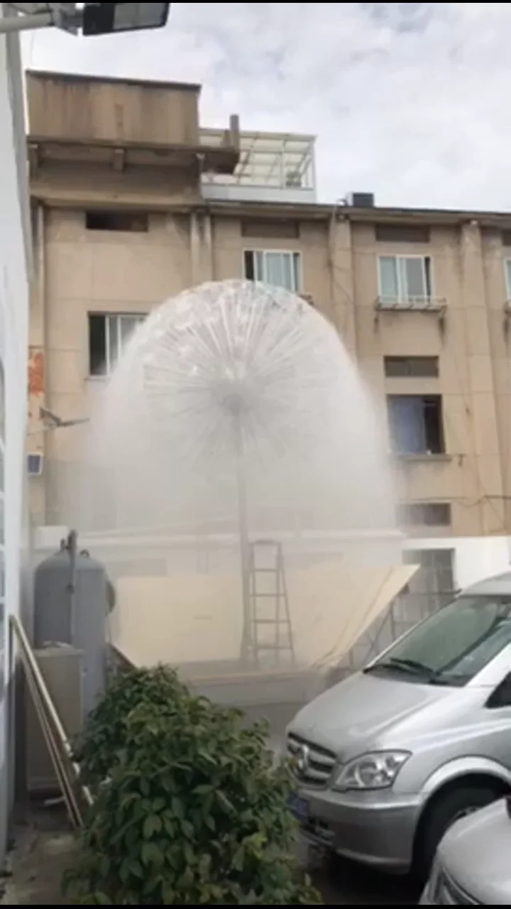 dandelion fountain rolling ball water dandelion fountain
