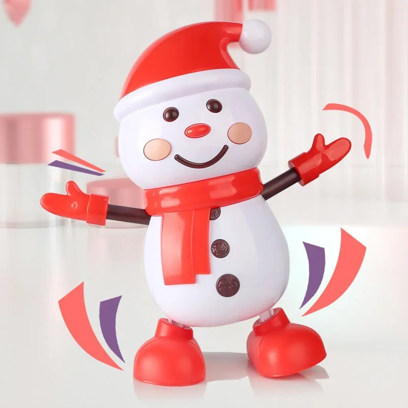 Kids Gift Dancing Singing Christmas Gift Robot Swinging Snowman Electronic Robot Christmas Gift Toys With Lights