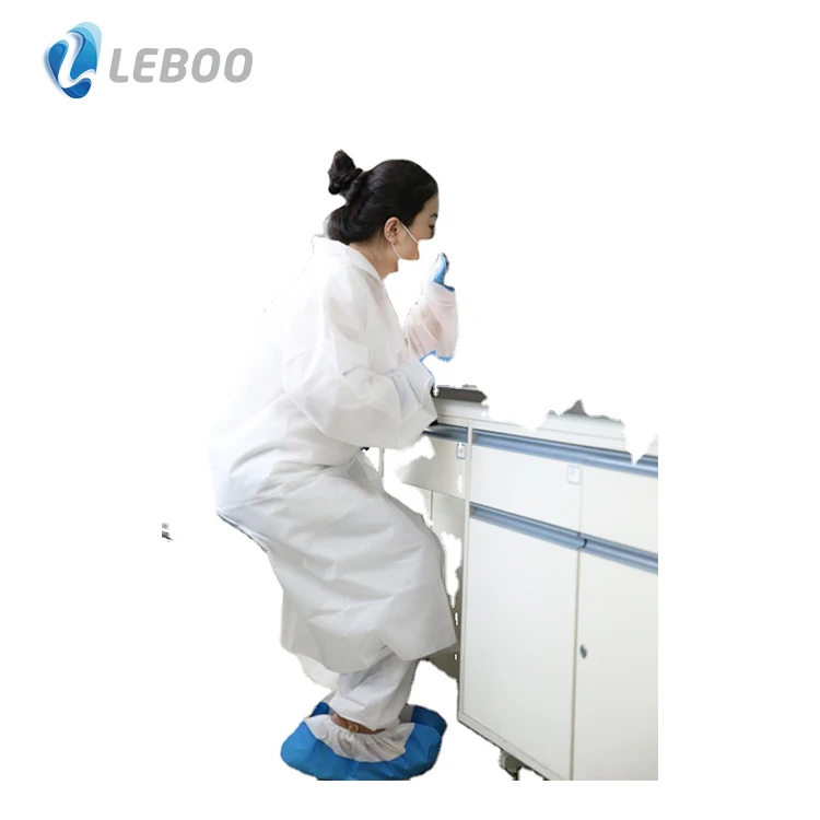 Медицинское лабораторное пальто Leboo RTS, белое, ISO 13485, медицинские полимерные материалы и продукты, медицинская защитная одежда, класс I, нестерильная