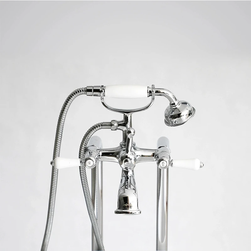 
Chrome Plated Floor Stand Bath Mixers Sanitary ware shower tap 