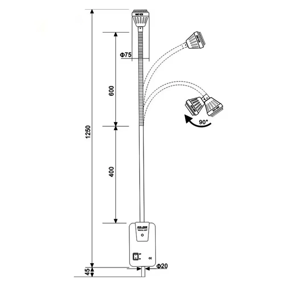 Cheap Halogen Medical examination light Suitable for various placement methods
