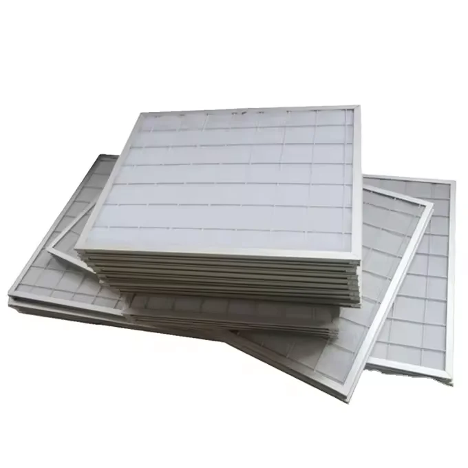 G4 Fiberglass Panel Filter With Aluminum Frame Clean Room Pre Air Filter