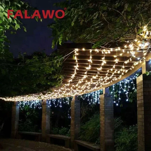 Flower 50LEDs Outdoor Decorative Built-in Waterproof Power Led Light Ip68 Waterproof Led  String Light For Christmas Party