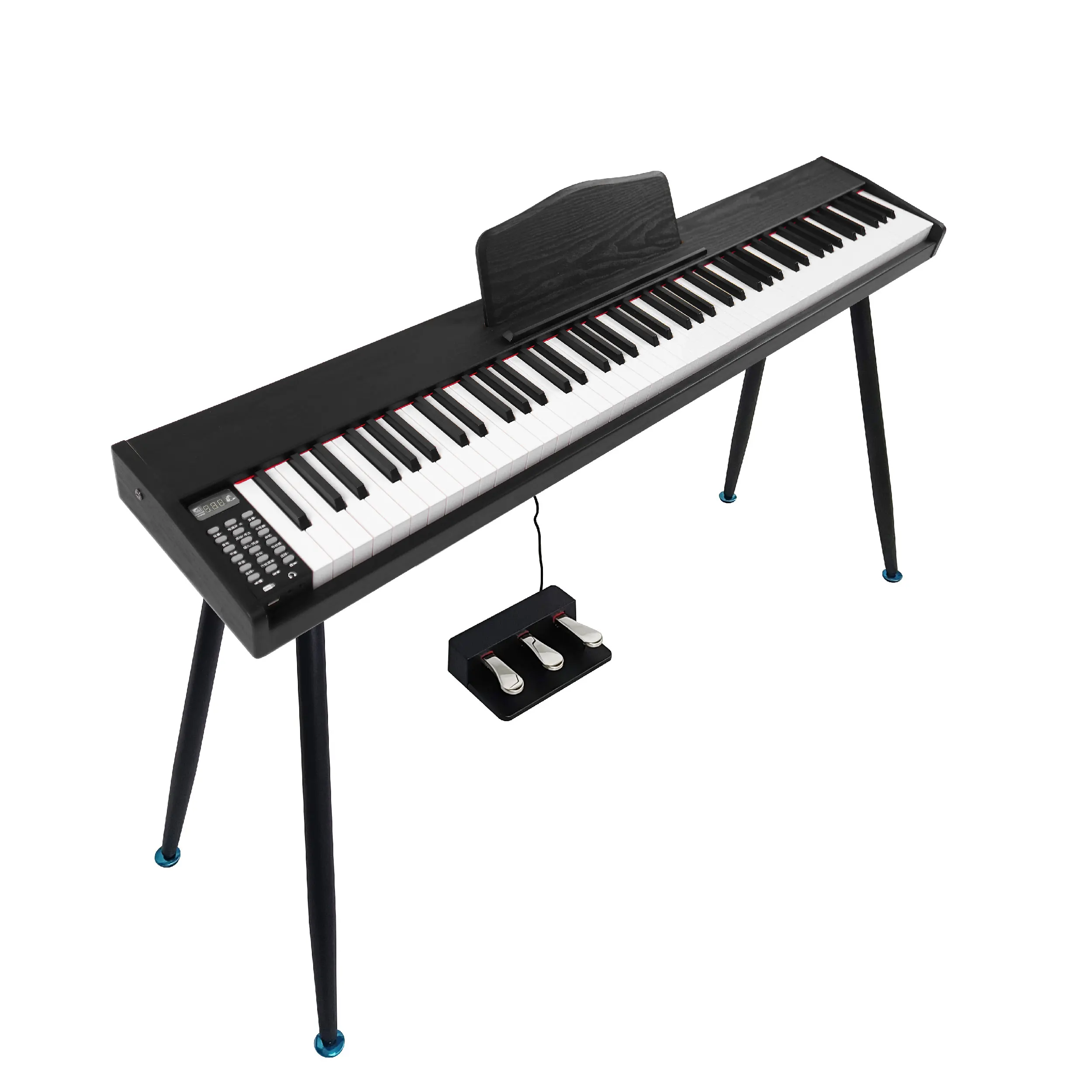 BADU Music wooden electronic piano 88-keys touch sensitive piano keyboard with MIDI 200 Timbre musical keyboard from China