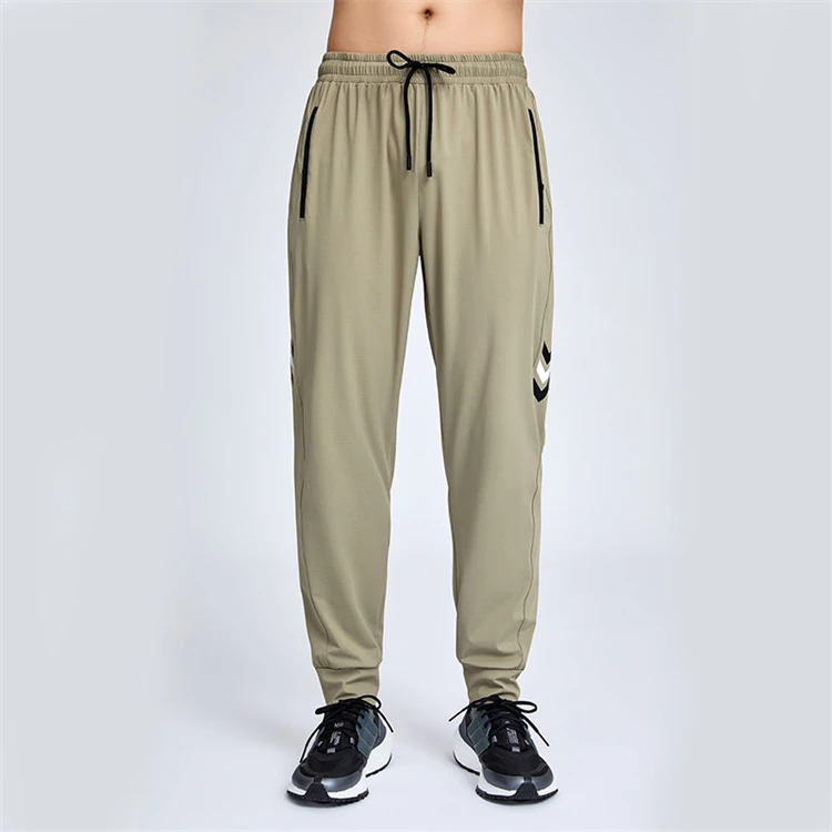dries rapidly running sport solid color pants for men breathable track sweat joggers pants men thin gym wear workout trousers